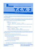 Cuadernillos del TCV 2 (paquete de 10)