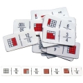 Domino de fracciones con cuadros