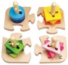 Apilables de formas y base de puzzle (creative peg puzzle)